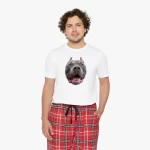 Customize Pet Print Men's Short Sleeve Pajama Set