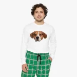 Customize Pet Print Men's Long Sleeve Pajama Set